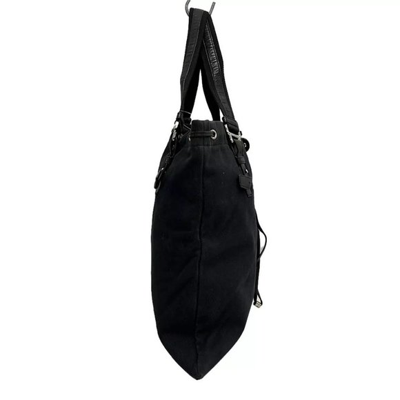 Auth YvesSaintLaurent rivegauche (YSL) Kahara 121631 Black Canvas Velour - - Picture 10 of 13